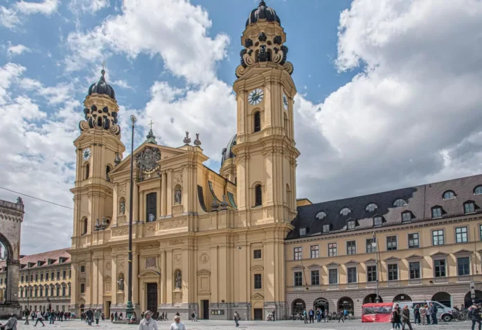 yellow Theatine Church munich